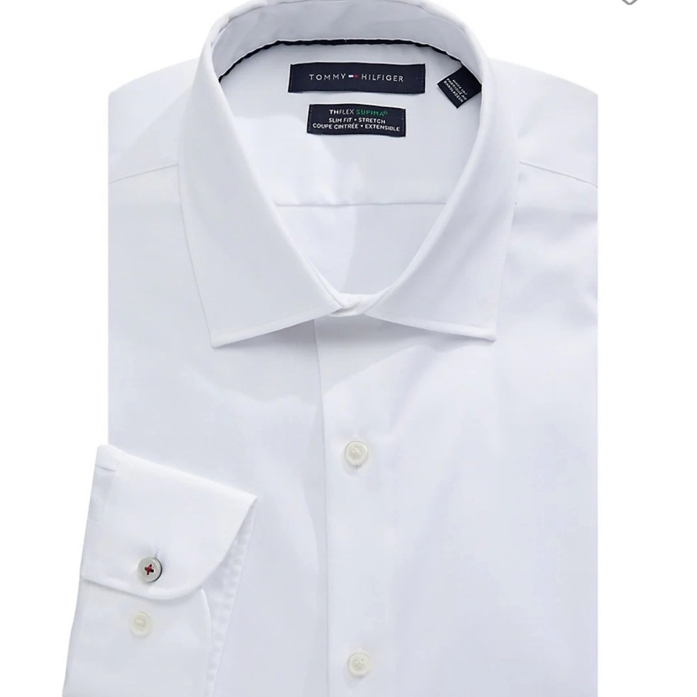 White Tommy Hilfiger Dress Shirt